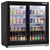 Baridi DH273 Back Bar Drinks Fridge/Cooler with Double Sliding Doors, 190L
