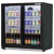 Baridi DH273 Back Bar Drinks Fridge/Cooler with Double Sliding Doors, 190L