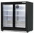 Baridi DH273 Back Bar Drinks Fridge/Cooler with Double Sliding Doors, 190L