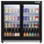Baridi DH273 Back Bar Drinks Fridge/Cooler with Double Sliding Doors, 190L