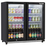 Baridi DH272 Hinged Double Door, Back Bar Drinks Fridge/Cooler, 190L