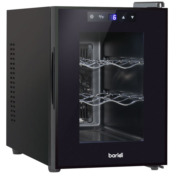 Baridi DH217 6 Bottle Tabletop Wine Fridge & Cooler
