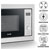 Baridi DH197 Integrated Microwave Oven with Grill 25L 900W - Stainless Steel