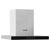 Baridi DH130 T-Shape Chimney Cooker Hood Carbon Filters 60cm - Stainless Steel
