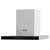 Baridi DH130 T-Shape Chimney Cooker Hood Carbon Filters 60cm - Stainless Steel
