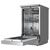 Baridi DH166 Slimline Freestanding Dishwasher 45cm Wide - Silver