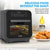 Baridi DH171 Steam Air Fryer Oven 15L Capacity