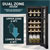 Baridi DH89 18 Bottle Dual Zone Wine Fridge & Cooler
