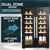 Baridi DH97 24 Bottle Dual Zone Wine Fridge & Cooler