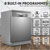 Baridi DH167 Regular Sized Freestanding Dishwasher 60cm Wide - Silver