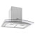 Baridi DH128 Curved Glass Cooker Hood Carbon Filter LED Lights 60cm Stainless