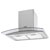 Baridi DH128 Curved Glass Cooker Hood Carbon Filter LED Lights 60cm Stainless