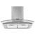 Baridi DH128 Curved Glass Cooker Hood Carbon Filter LED Lights 60cm Stainless