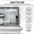 Baridi DH72 Tabletop Dishwasher 3 Place Settings 6L Capacity