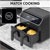 Baridi DH172 Dual Zone Air Fryer with 8 Preset Functions