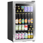 Baridi DH31 Wine, Beer & Drinks Fridge 85L Capacity - Stainless Steel