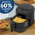 Baridi DH60 Single Zone Air Fryer with 8 Preset Functions 3.5L Capacity