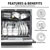Baridi DH88 Tabletop Dishwasher 8 Place Settings 8L Capacity Black
