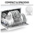 Baridi DH83 Tabletop Dishwasher 6 Place Settings 6.5L Capacity White