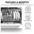 Baridi DH83 Tabletop Dishwasher 6 Place Settings 6.5L Capacity White