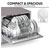 Baridi DH84 Tabletop Dishwasher 6 Place Settings 6.5L Capacity Silver