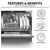 Baridi DH84 Tabletop Dishwasher 6 Place Settings 6.5L Capacity Silver