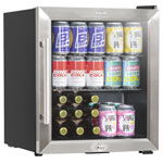 Baridi DH75 Mini Tabletop Beer & Drinks Fridge 50L Capacity - Stainless Steel