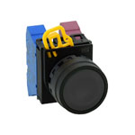IDEC YW1B-A1E10B 22mm Maintained Pushbutton Black bezel black button