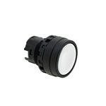 IDEC YW1B-M1W 22mm momentary operator Black bezel White button