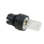 IDEC YW1K-3A 22mm 3 position maintained key operator Black bezel