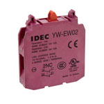 IDEC YW-EW02 Double pole normally closed contact block Screw terminals