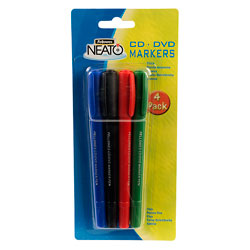 Fellowes 8449602 Cd Marker Pens (4 Pack)