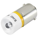 EAO 10-2513.1144 LED single T3 1/4 BA9s yellow 28VAC/DC 15mA bridge rect.