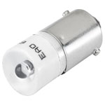 EAO 10-2513.1149 LED single T3 1/4 BA9s white diffuse 28VAC/DC 15mA bridge rect.