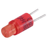 EAO 10-2613.1072 LED single T1 Bi Pin 28VAC/DC 5mA/9mA red