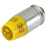 EAO 10-2J09.1064 LED single T1 3/4 MG yellow 12VAC/DC 7/14mA half-wave rect.