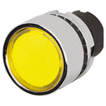 EAO 46-2231.31G0.000 Guarded push-button, illuminated, yellow, metal