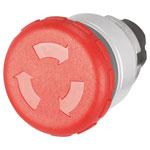 EAO 46-2736.4920.000 E-Stop mushroom PButton Ø40 flush-mount twist-rel red