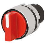 EAO 46-2828.3CP0.001 Knob selector switch, red, 2-position, Cam A, metal