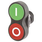 EAO 46-2J31.15T0.000 Twin push-button I/O, red-green