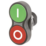 EAO 46-2K31.15T0.000 Twin push-button, I/O, illuminated, red-green