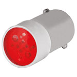 EAO 46-39J.0286 Red multi-chip led lamp, BA9S, 24 V AC-DC, steady light