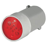 EAO 46-39J.0287 Red multi-chip led lamp, BA9S, 130 V AC-DC, steady light