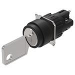 EAO 51-235.025D2 Keylock Sw 2 posn main SA 1NC+1NO ST D18 gold/silver A 311