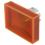 EAO 51-903.3 Lens orange flat 15.2x21.2 plastic transparent