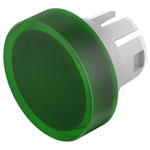 EAO 51-933.5 Lens green flat D15.8 plastic transparent