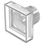 EAO 51-953.7 Lens colourless clear flat 15.2x15.2 plastic transparent