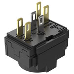 EAO 61-8450.22 Snap-action switching element SA 2NC ST/PT gold/silver