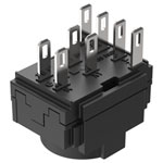 EAO 61-8490.12 Snap-action switching element SA 1NC+2NO ST/PT silver