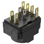 EAO 61-8490.22 Snap-action switching element SA 1NC+2NO ST/PT gold/silver